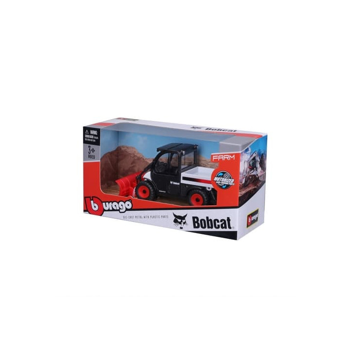 Bburago - FARMLAND, Bobcat Toolcat se sněhovou radlicí, 10 cm