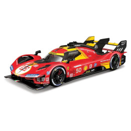 Bburago - RACING, FERRARI 499P, 24H LE MANS CHAMPION 2024, červená, 1:18