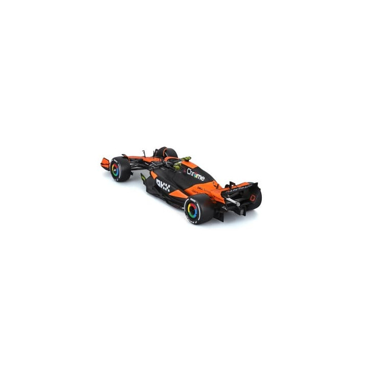 Bburago - RACE Formule F1 v dekorativním boxu, McLaren Team MCL38 (2024), 4  Lando Norris, 1:24