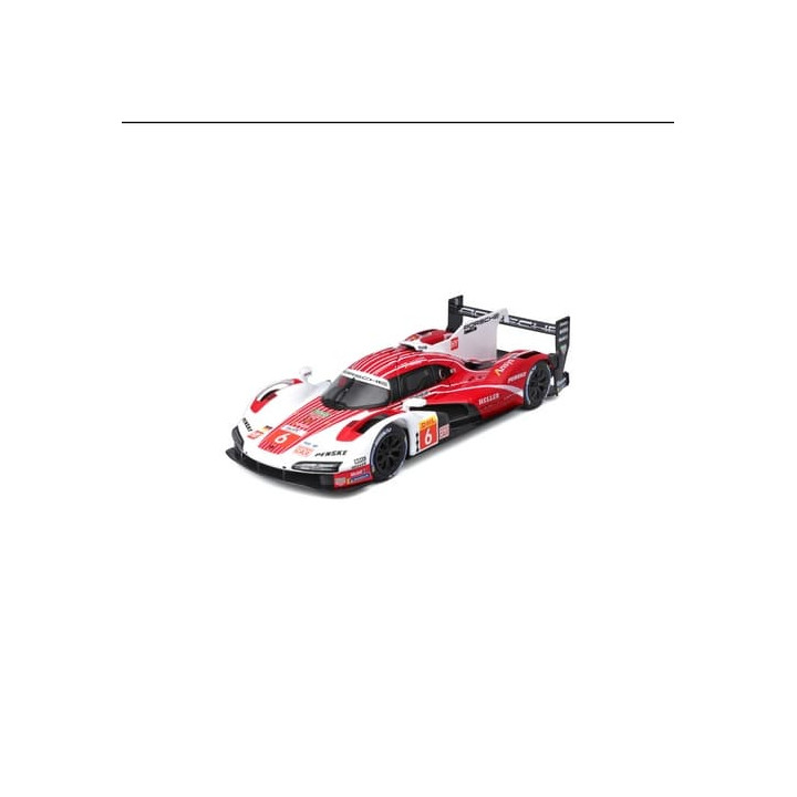 Bburago - RACE, Porsche 963 (2024), bílá-červená, 1:24