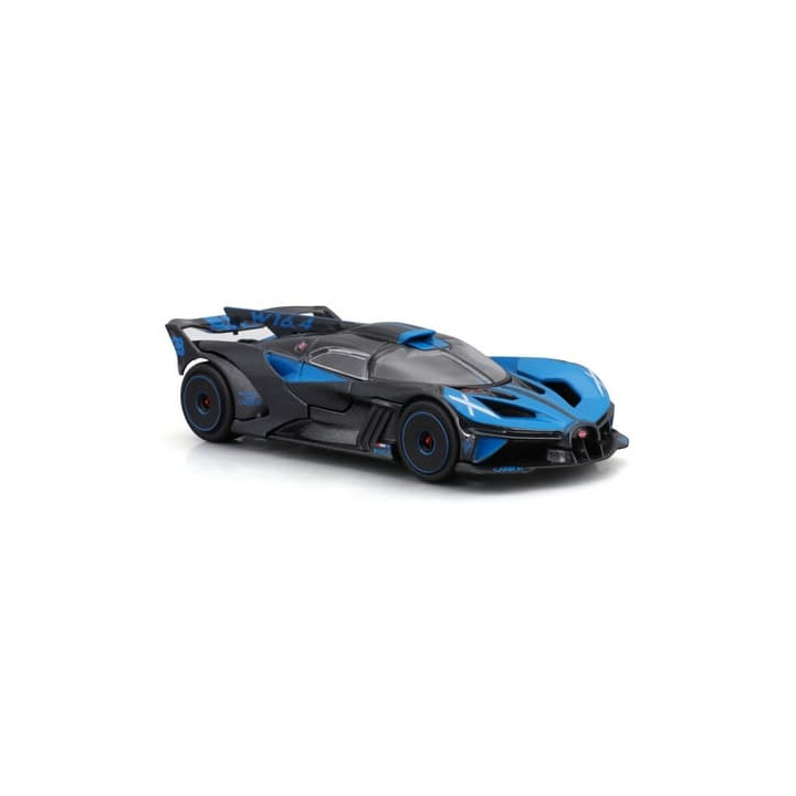 Bburago - RACE, Bugatti Bolide v dekorativním boxu, černá metalíza-modrá, 1:43