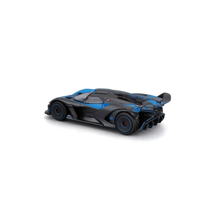 Bburago - RACE, Bugatti Bolide v dekorativním boxu, černá metalíza-modrá, 1:43