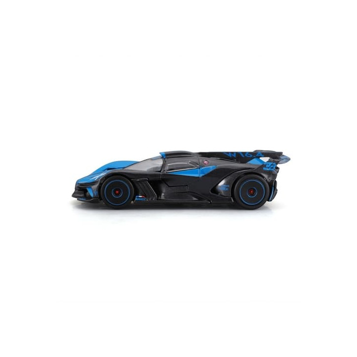 Bburago - RACE, Bugatti Bolide v dekorativním boxu, černá metalíza-modrá, 1:43