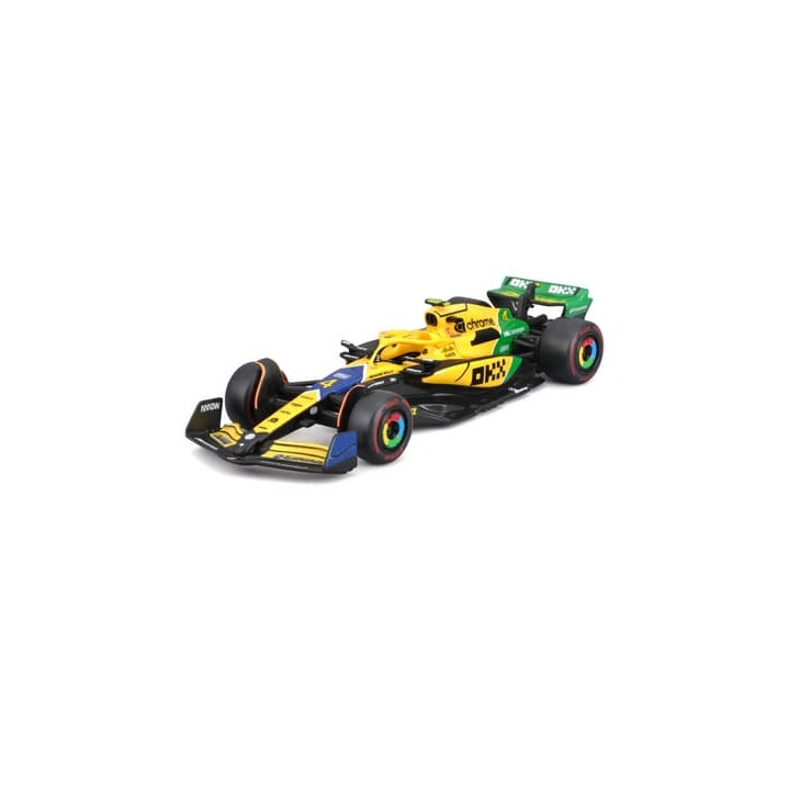 Bburago - RACE Formule F1, Team McLaren MCL38 (2024) Senna Edition,  4 Lando Norris, 1:43