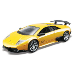 Bburago - Auta HOBBY, Murciélago LP 670-4 SV, žlutá metalíza, 1:32