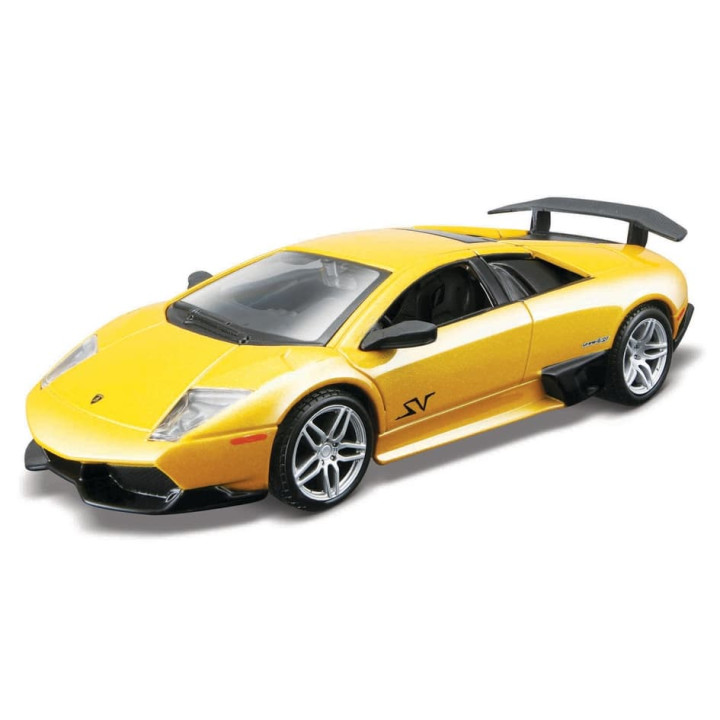 Bburago - Auta HOBBY, Murciélago LP 670-4 SV, žlutá metalíza, 1:32