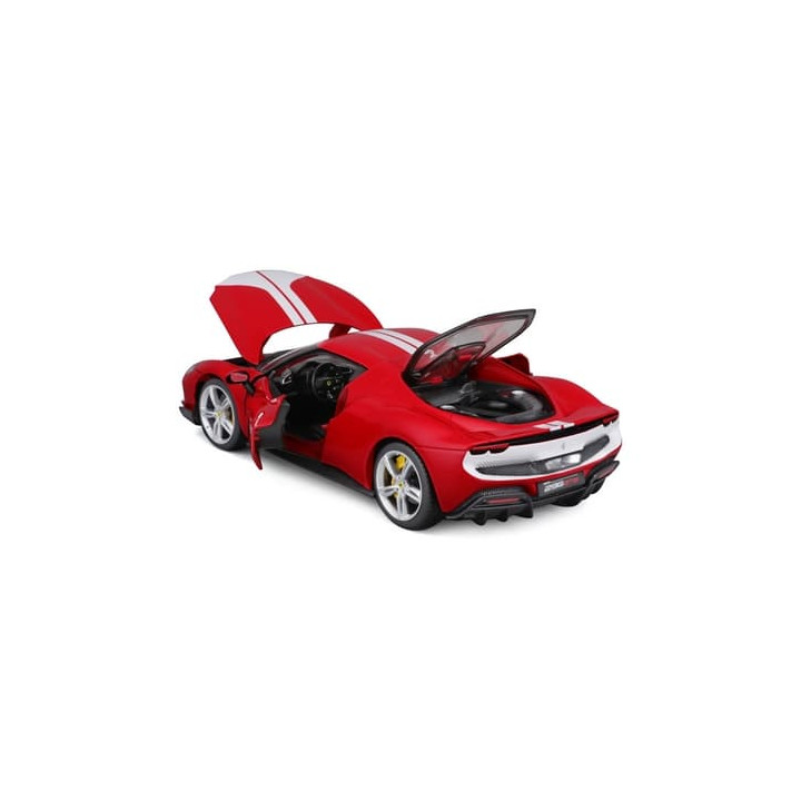 Bburago - RACE+PLAY, Ferrari 296 GTB ASSETTO FIORANO, červená, 1:18