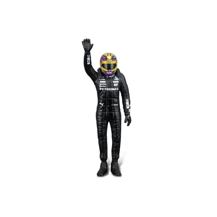Bburago - RACE Formule F1 s figurkou jezdce, Mercedes-AMG W14 E Performance (2023)  44 Hamilton,1:24