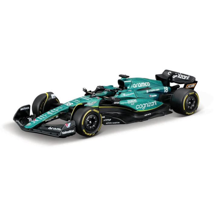Bburago - RACE Formule F1, Team Aston Martin AMR23 (2023),  18 Lance Stroll, 1:43