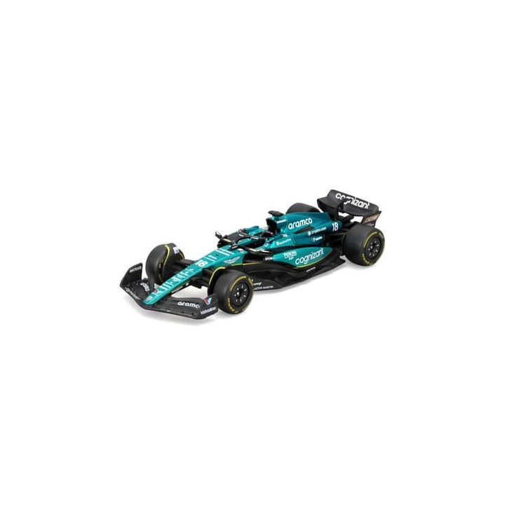 Bburago - RACE Formule F1, Team Aston Martin AMR23 (2023),  18 Lance Stroll, 1:43