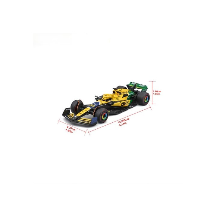 Bburago - RACE Formule F1, Team McLaren MCL38 (2024) Senna Edition,  81 Oscar Piastri, 1:43
