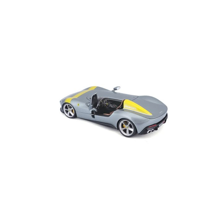Bburago - RACE+PLAY, Ferrari Monza SP1, stříbrná, 1:24