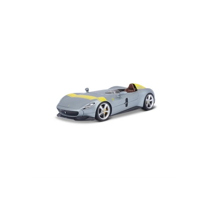 Bburago - RACE+PLAY, Ferrari Monza SP1, stříbrná, 1:24