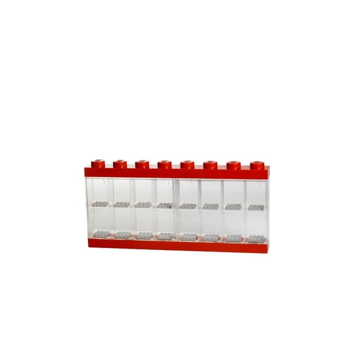LEGO sběratelská skříňka na 16 minifigurek - červená