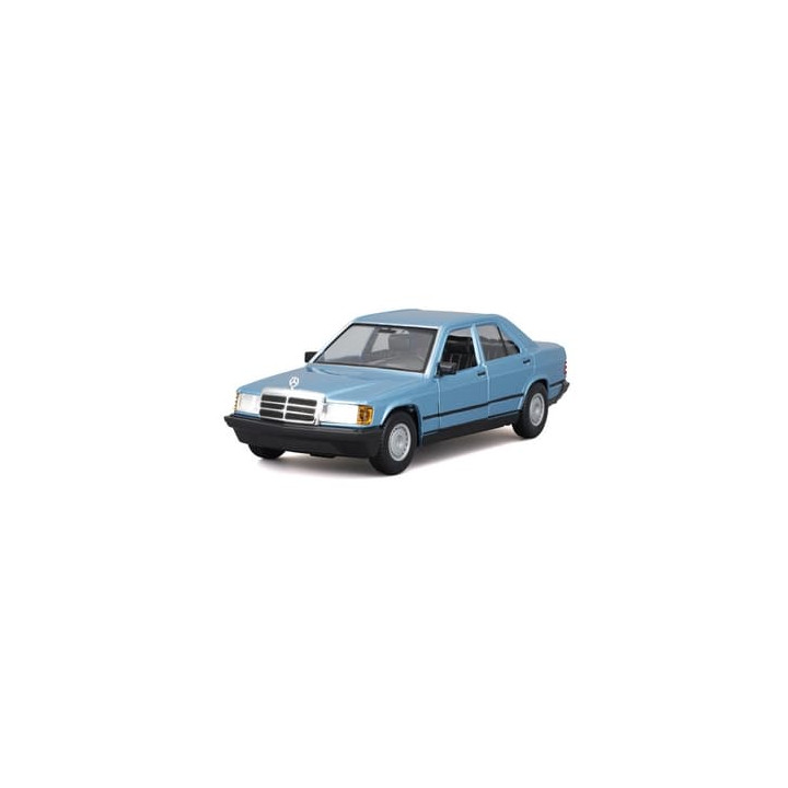 Bburago - Auta HOBBY, Mercedes-Benz 190 E 2.6, modrá metalíza, 1:24