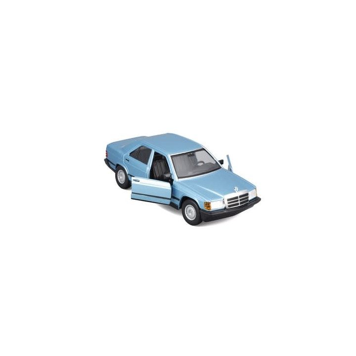 Bburago - Auta HOBBY, Mercedes-Benz 190 E 2.6, modrá metalíza, 1:24