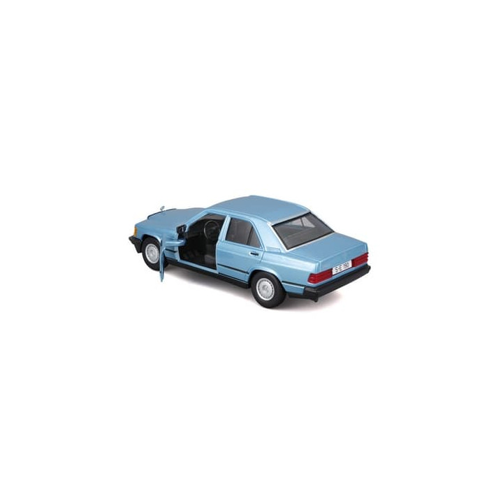 Bburago - Auta HOBBY, Mercedes-Benz 190 E 2.6, modrá metalíza, 1:24