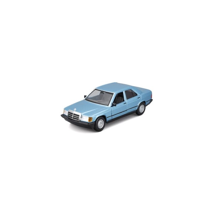 Bburago - Auta HOBBY, Mercedes-Benz 190 E 2.6, modrá metalíza, 1:24