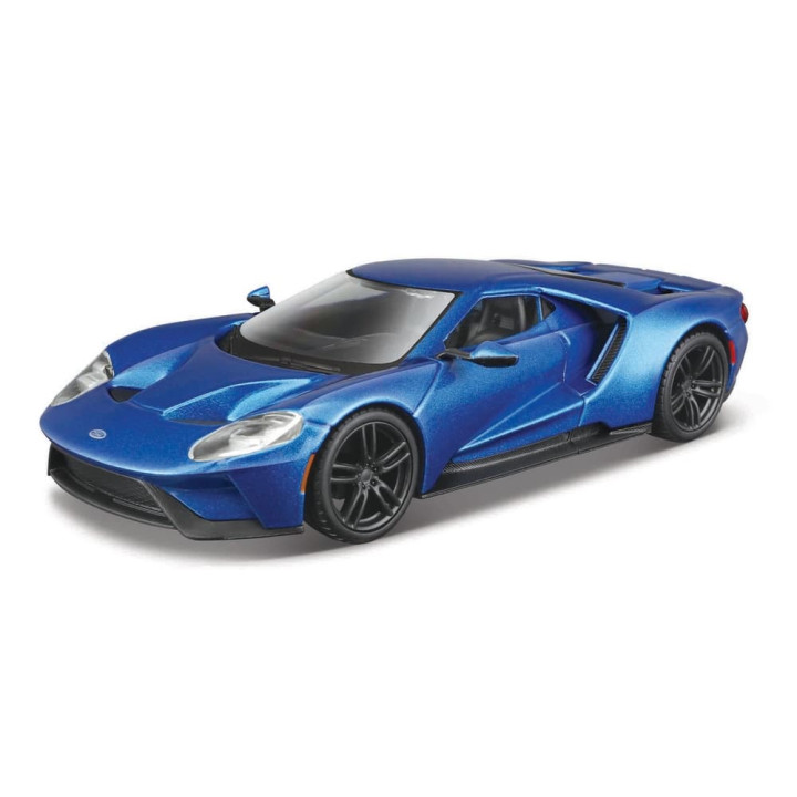 Bburago - Auta HOBBY, 2017 Ford GT, modrá metalíza, 1:32