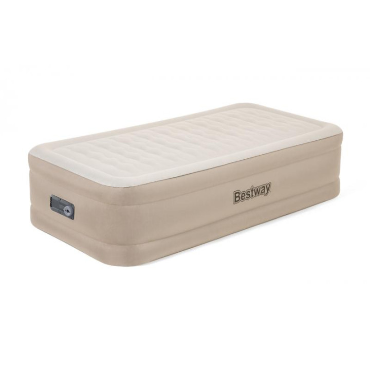 Semišová nafukovací matrace Bestway FORTECH s el. Pumpou 191 x 97 x 46 cm