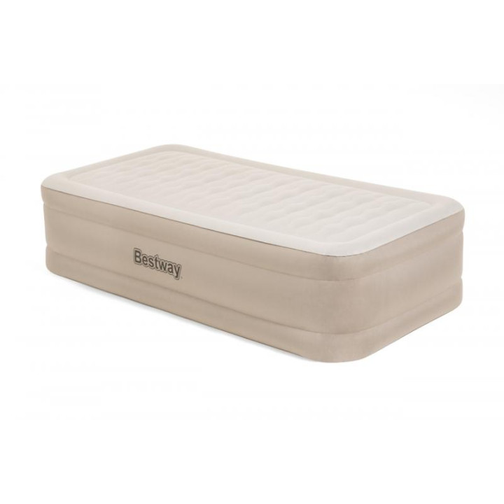 Semišová nafukovací matrace Bestway FORTECH s el. Pumpou 191 x 97 x 46 cm