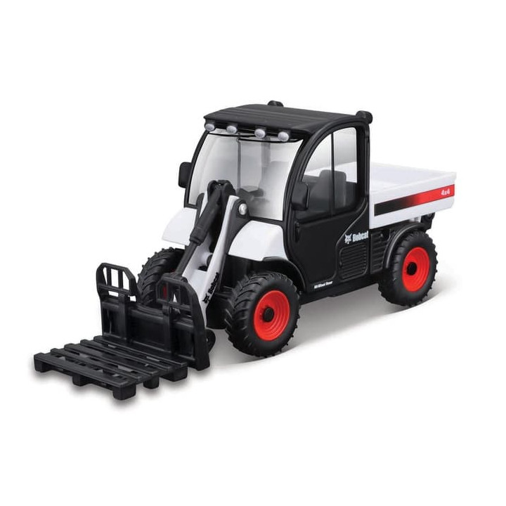 Bburago - FARMLAND, Bobcat Toolcat s paletovou vidlicí + paleta, 10 cm