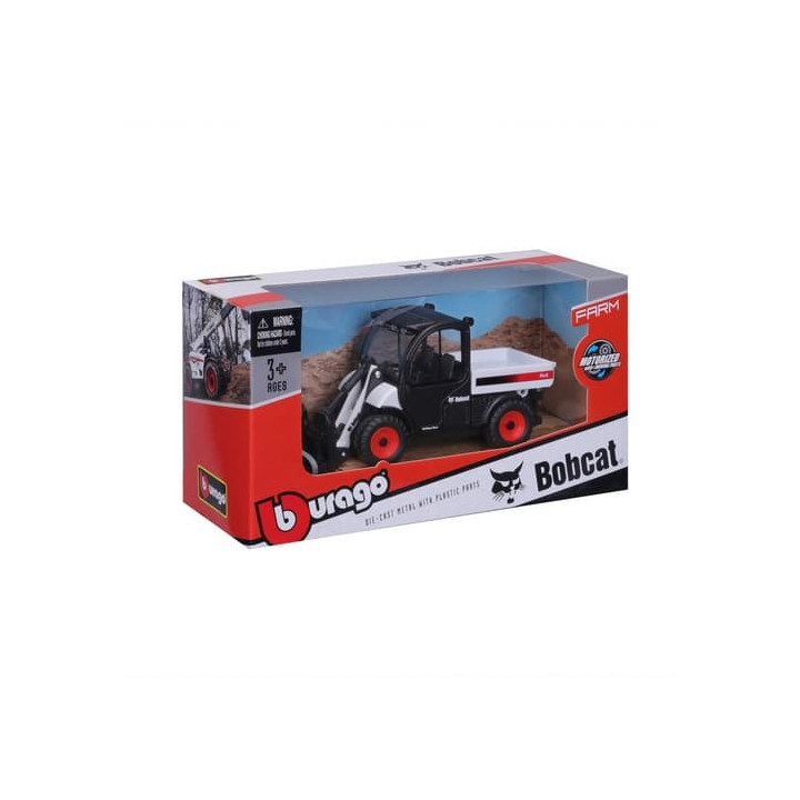 Bburago - FARMLAND, Bobcat Toolcat s paletovou vidlicí + paleta, 10 cm