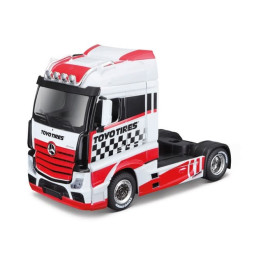 Bburago - Haulers custom cabs, M-B Actros Gigaspace, červeno-bílá, 1:43