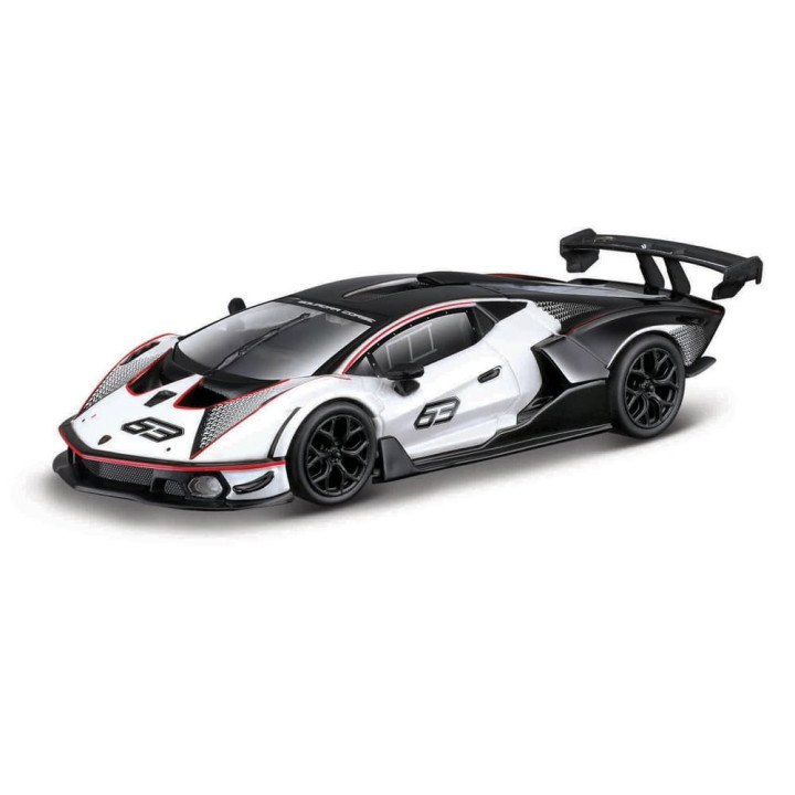Bburago - RACE, Lamborghini Essenza SCV12, bílá perleť-černá, 1:32