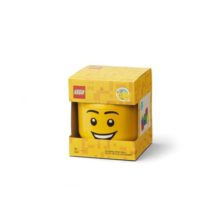 LEGO úložná hlava (velikost S) - šťastný chlapec
