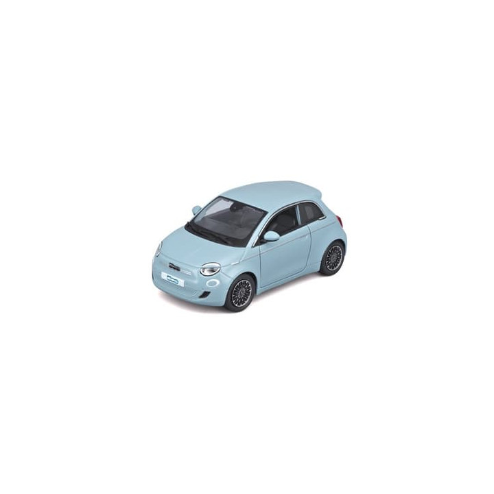 Bburago - Auta HOBBY, Fiat 500e (2023), modrá, 1:24