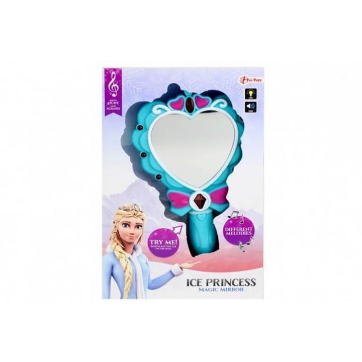 Zrcátko Ledová princezna plast na baterie se světlem se zvukem