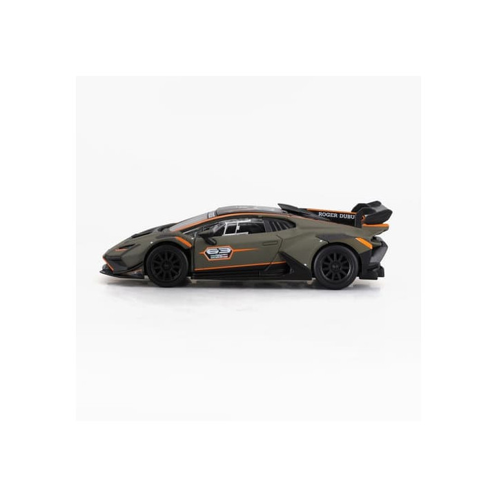 Bburago - RACE, Lamborghini Huracán Super Trofeo EVO2 v dekorativním boxu, matná zelená, 1:43