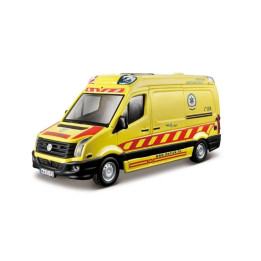 Bburago - EMERGENCY Vozidlo záchranné služby - Volkswagen Crafter, sanitka, 1:50