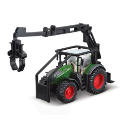Bburago - FARMLAND, Lesní traktor se 3 kládami Fendt 1050 Vario, 10 cm