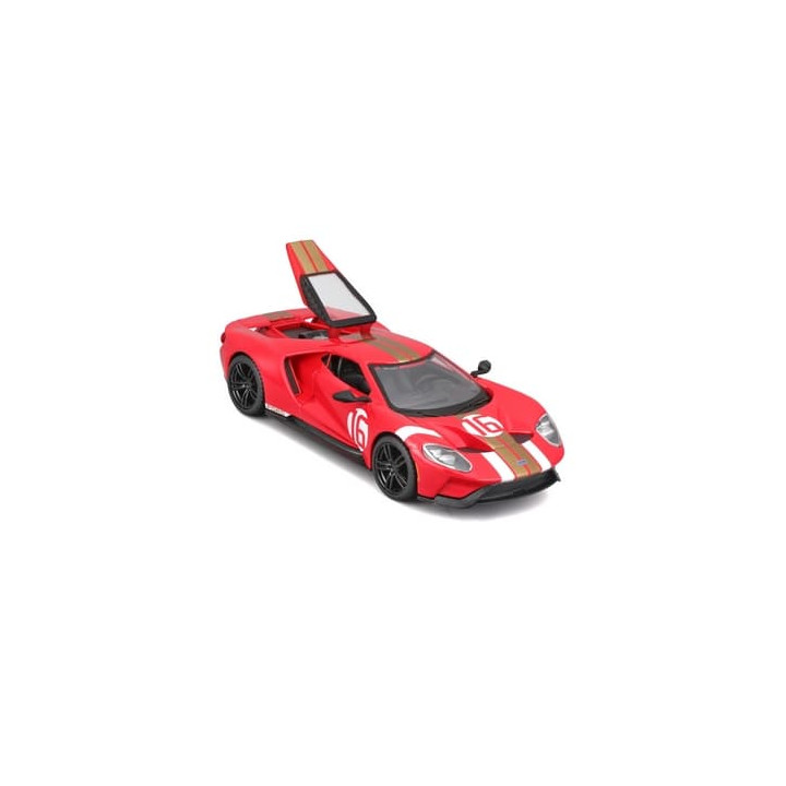 Bburago - RACE, 2022 Ford GT Heritage Edition, červená, 1:32