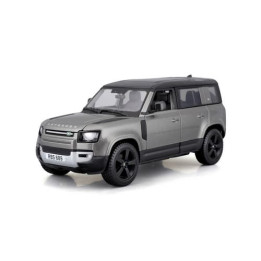 Bburago - Auta HOBBY, 2022 Land Rover Defender 110, šedá metalíza, 1:24