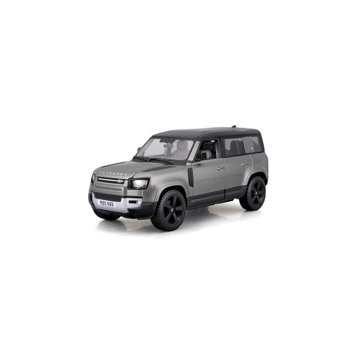 Bburago - Auta HOBBY, 2022 Land Rover Defender 110, šedá metalíza, 1:24