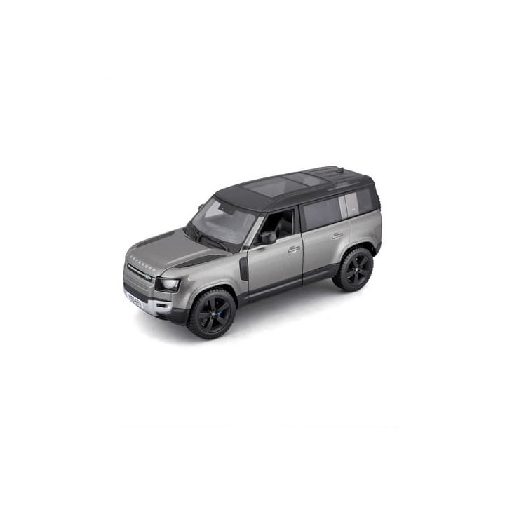 Bburago - Auta HOBBY, 2022 Land Rover Defender 110, šedá metalíza, 1:24