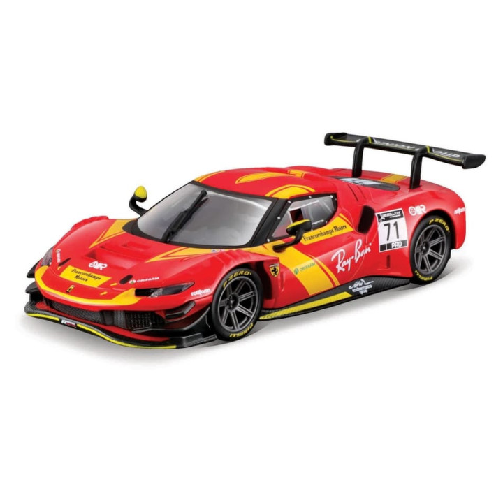 Bburago - RACING, Ferrari 296 GT3 2023 v dekorativním boxu, 1:43