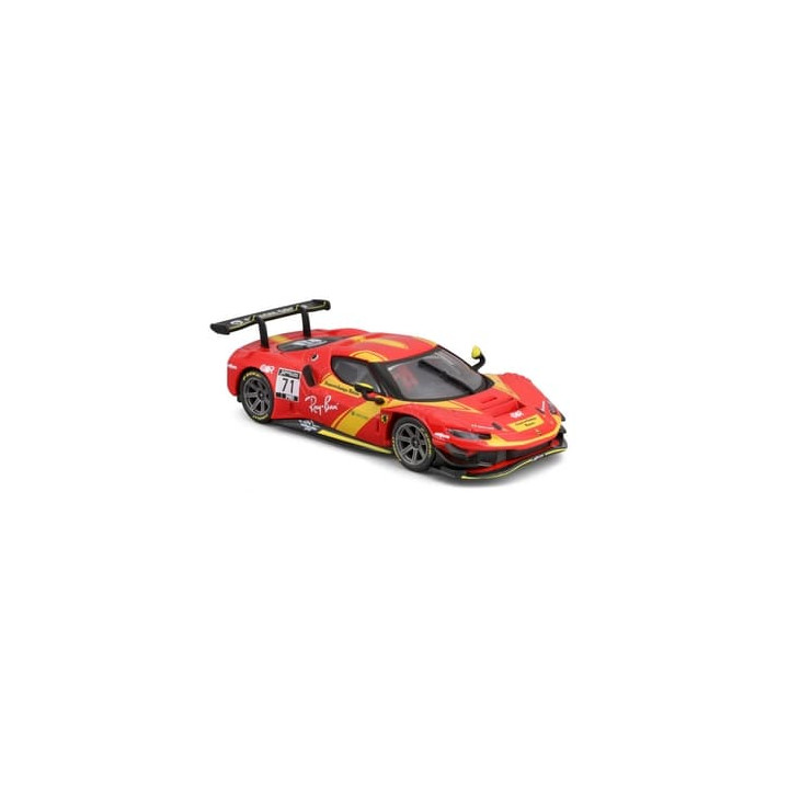 Bburago - RACING, Ferrari 296 GT3 2023 v dekorativním boxu, 1:43