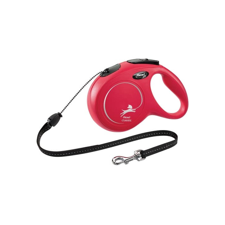 Flexi Vodítko Classic M lanko 8m červené