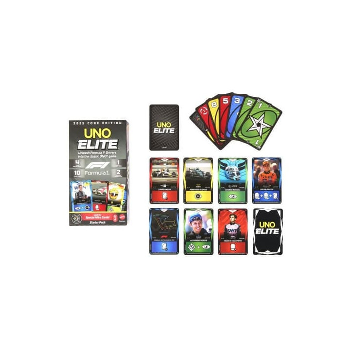 Karetní hra Uno Formula 1 Elite Racers