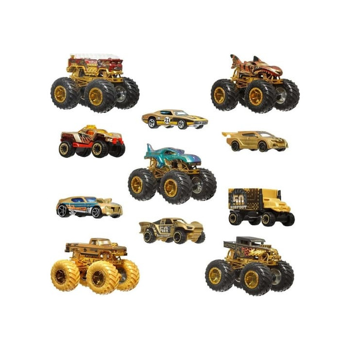 Set angličáků a trucků Hot Wheels 50. výročí