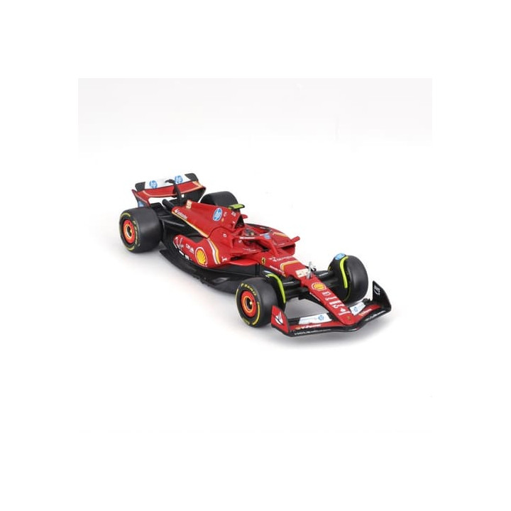 Bburago - RACE Formule F1 v dekorativním boxu, Ferrari SF-24 (2024),   55 Carlos Sainz, 1:43