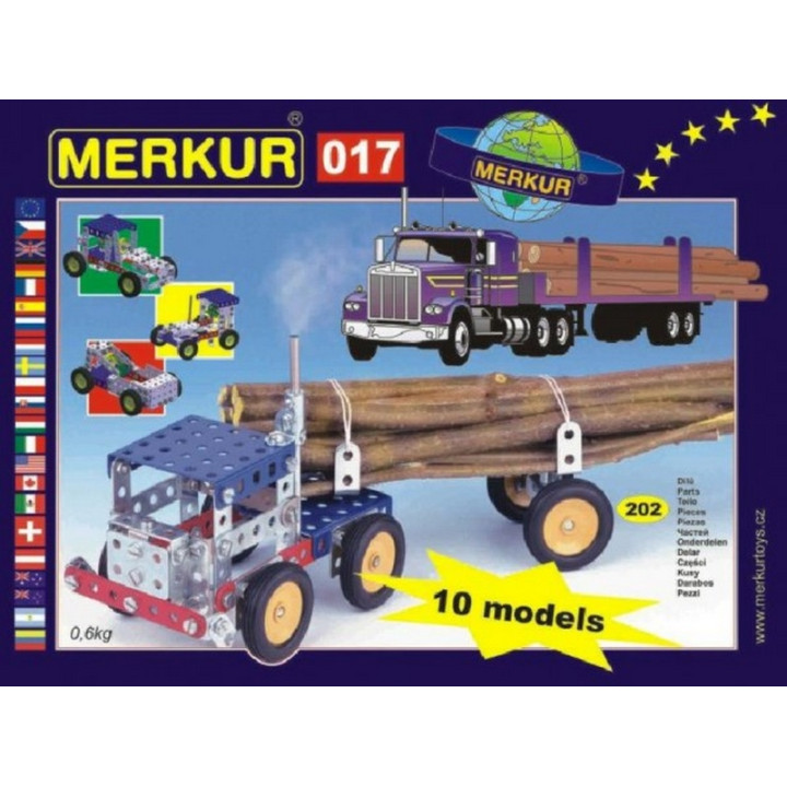 Merkur 017 Kamión, 202 dílů, 10 modelů