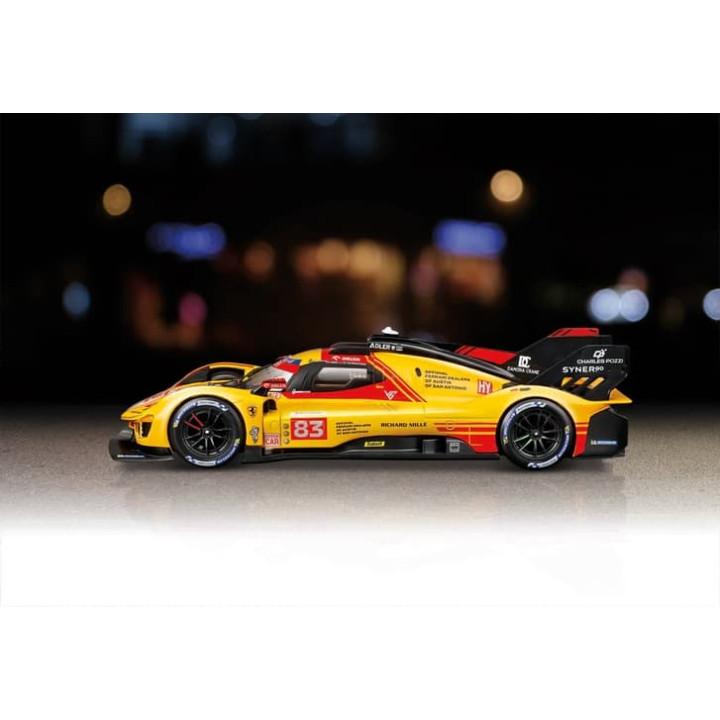 Bburago - RACING, Ferrari 499P - 24h Le Mans Livery 2024, žlutá, 1:24