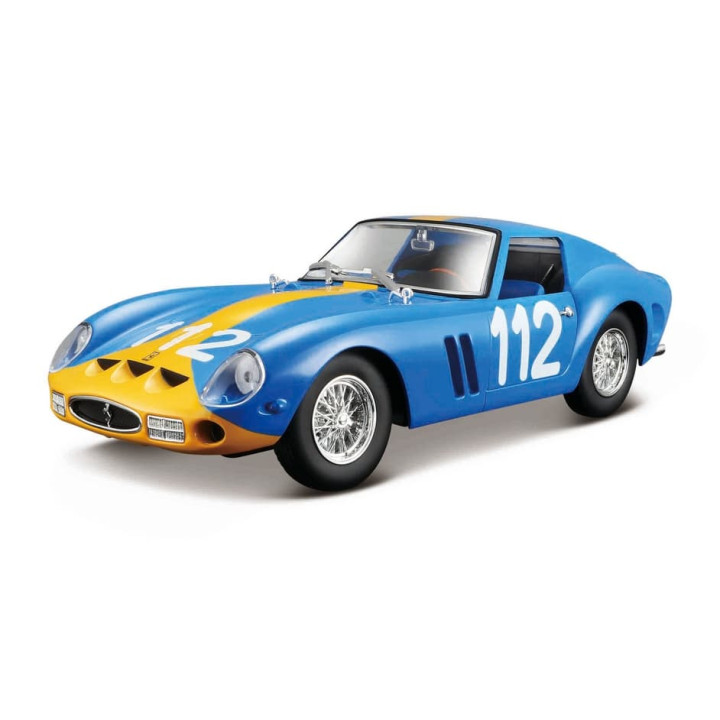 Bburago - RACING, Ferrari 250 GTO, modrá, 1:24