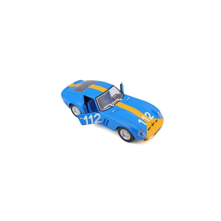 Bburago - RACING, Ferrari 250 GTO, modrá, 1:24