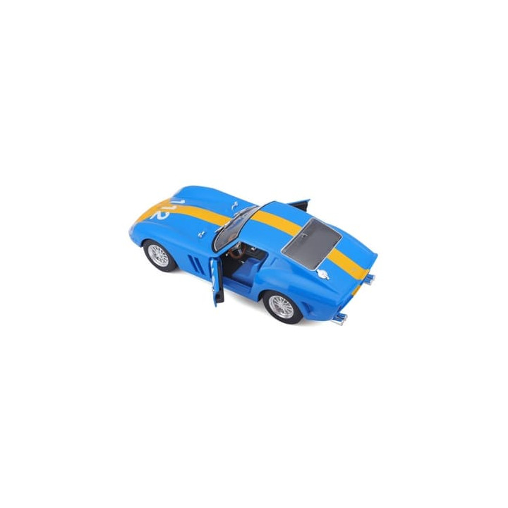 Bburago - RACING, Ferrari 250 GTO, modrá, 1:24